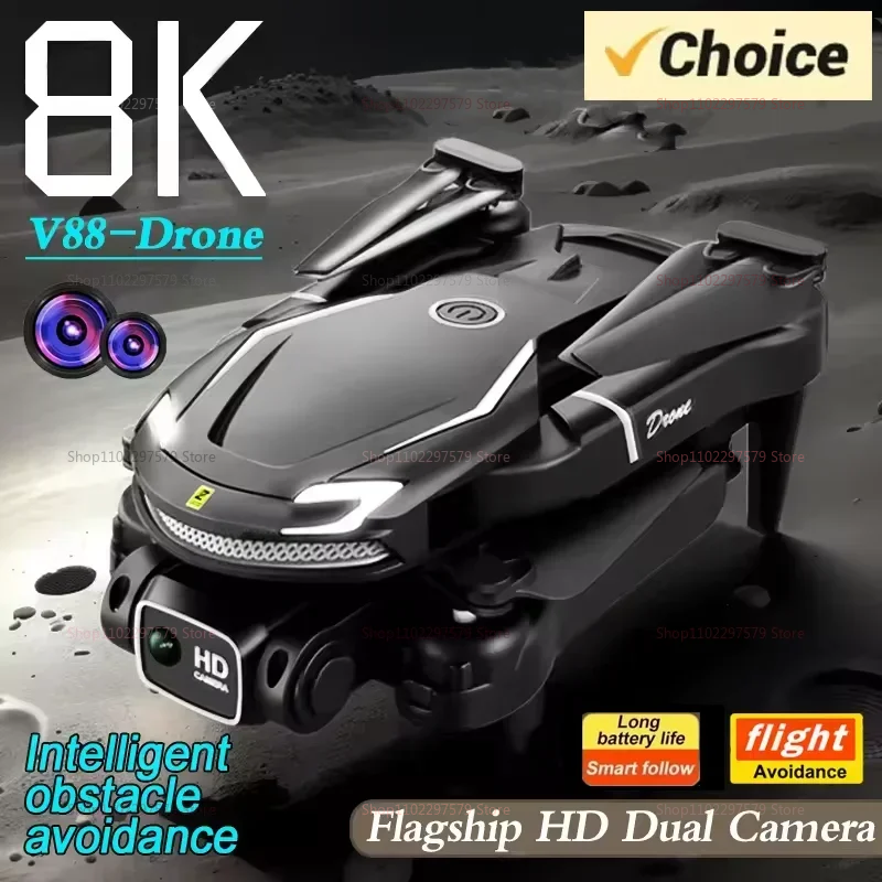 Drone Camera Wide Angle - New V88 RC Drone With 8K