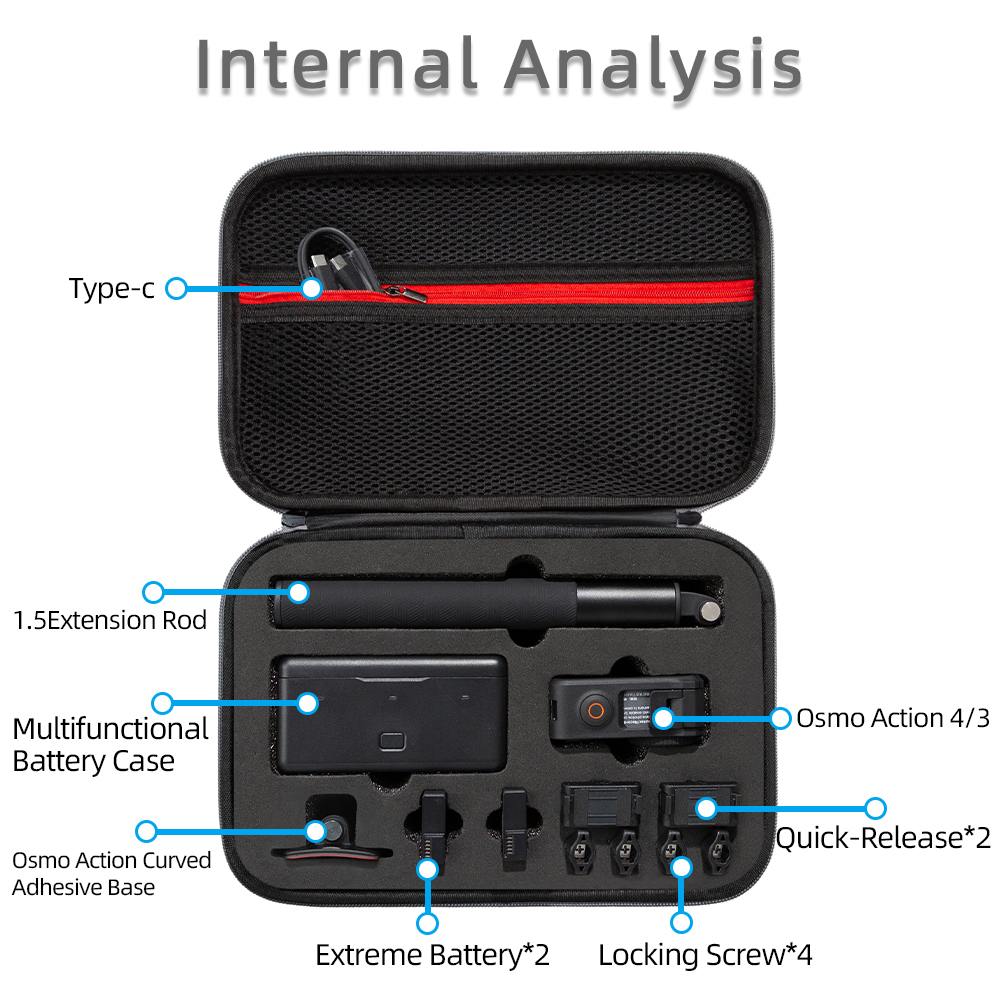 For DJI Osmo Action 4 Storage  - Drone Camera Action review and price