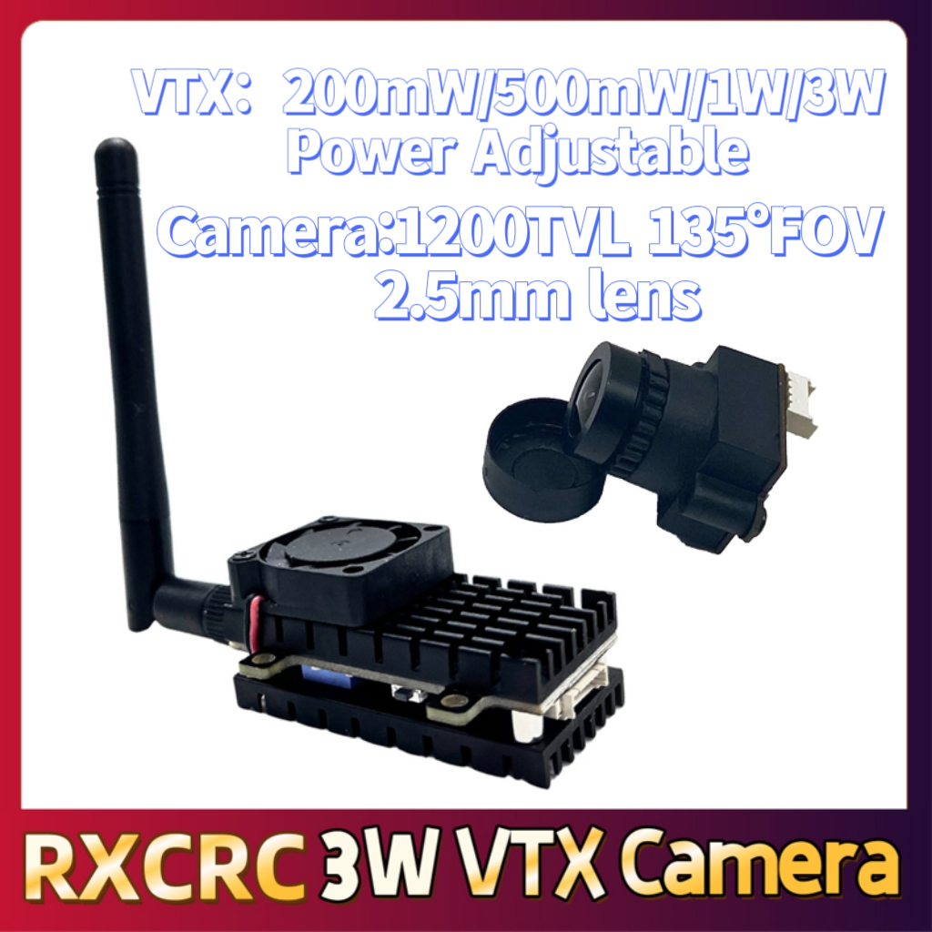 RXCRC 5.8G 3W Video VTX transm - Drone Camera Lens review and price