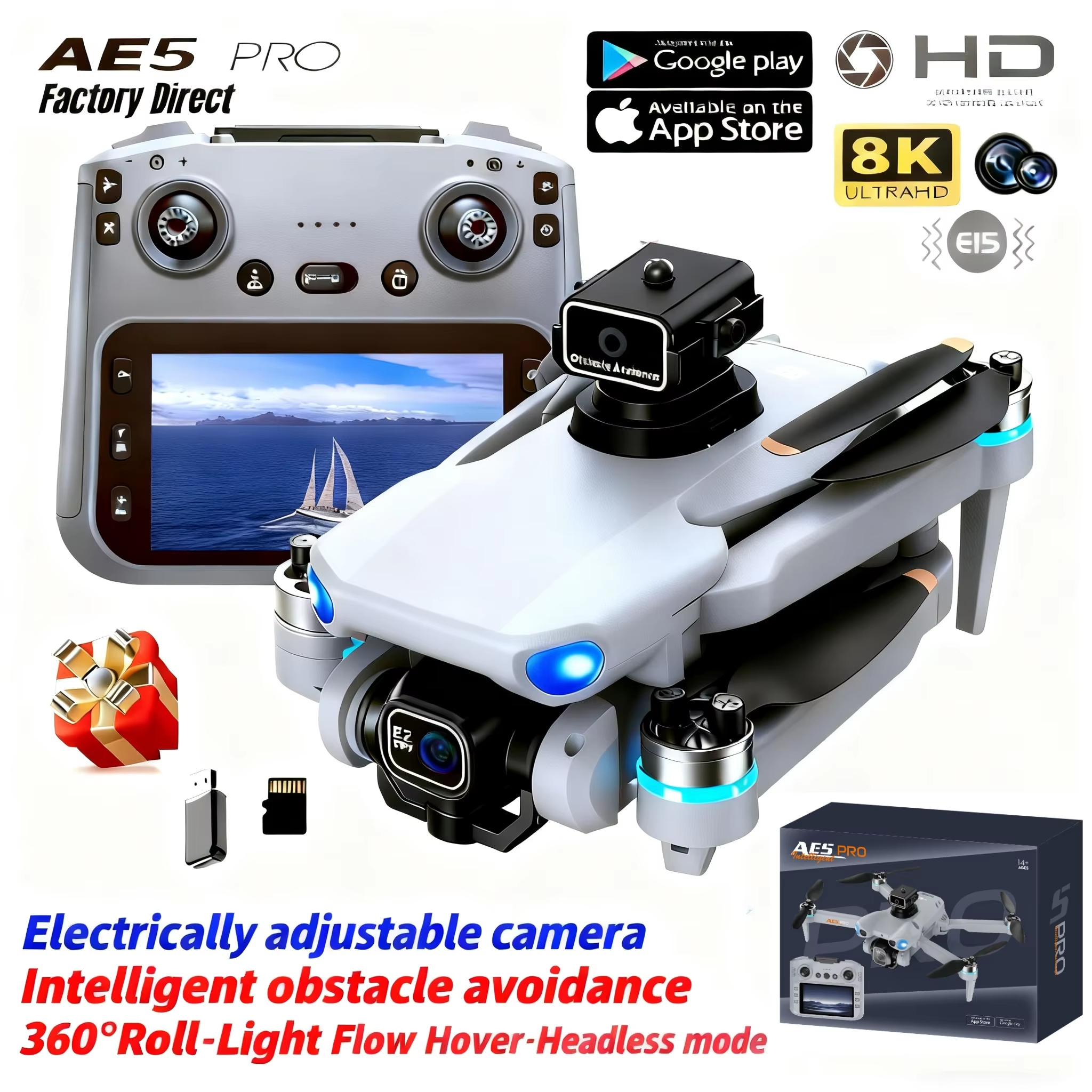 Original AE5Pro Mini HD Camera - Drone Camera 4K review and price