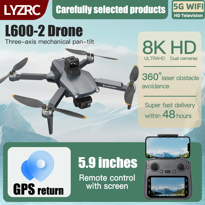 LYZRC L600-2 MAX GPS Drone 3-A - Drone Camera Thermal review and price