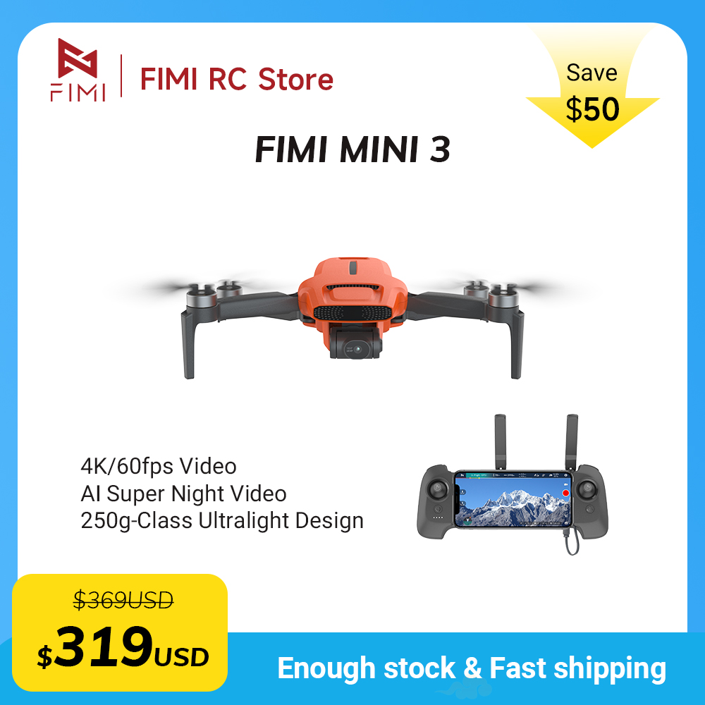 FIMI MINI 3 Camere drone 4K 60 - Drone Camera Night Vision review and price