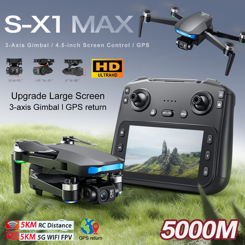 New S-X1 MAX Drone GPS 8K Prof - Drone Camera Wide Angle review and price